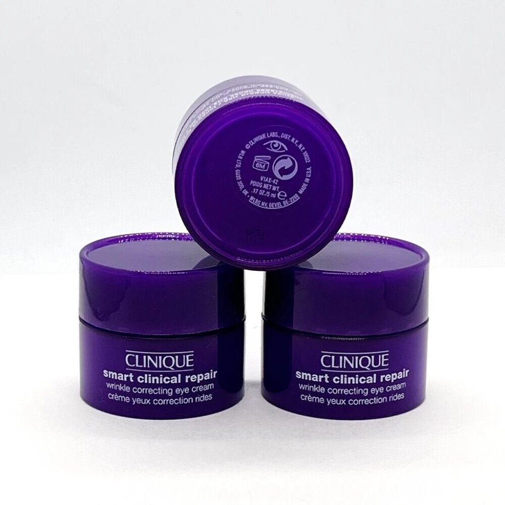 Clinique Smart Clinical Repair Wrinkle Correcting eye cream travel size x 3